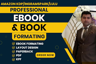 make good book interior design or layout book interior, book formatting