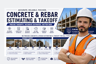 do takeoff and cost estimation for concrete contractor