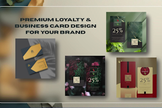 design premium loyalty, discount and business cards