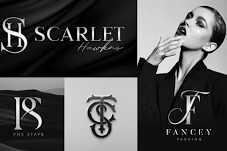 do luxury modern minimalist elegant initial letter monogram clothing logo design