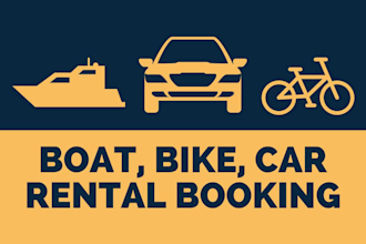 develop a woocommerce boat, bike, taxi or car rental website