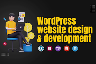create an elementor landing page and redesign wordpress