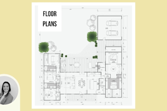 draw your 2d floor plan design in autocad