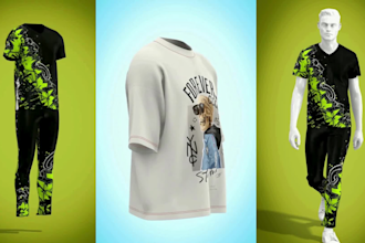 realistic 3d clothing mockup 3d t shirts hoodies apparel design cloth model