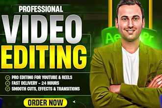 do professional video edit for vlogs, documentary, and all type of video in 24h