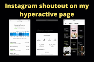 do instagram shoutout promotion on my hyperactive page