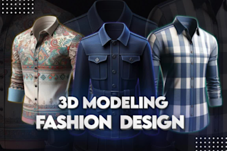 create 3d fashion design and clothing mockups using clo3d and marvelous