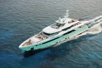 render realistic 3d boat animation, yatch , ship design water simulation 18k HD