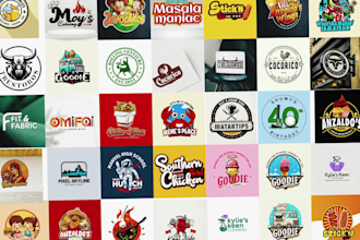 do burger, pizza, fast food, grill, bbq, and restaurant logo design