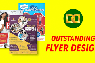 design outstanding flyer, handout, leaflet, banner or poster
