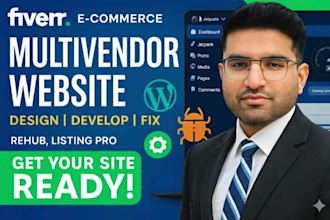 design, fix rehub, multivendor, listing pro business website