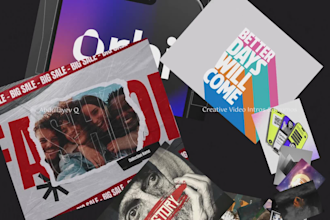 create a creative video intro for youtube, promo or brand