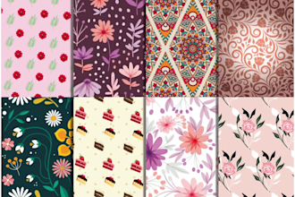 design unique seamless textile repeat pattern