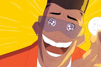 make 2d anime cartoon animation, 2d music video,  film, movie, episode ads, game