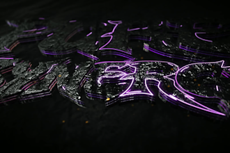 create a cinematic 3d logo animation and reveal in 4k