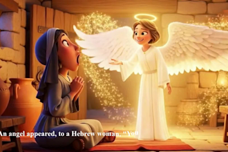 create ai bible story, 3d bible storytelling, bible stories and ai animation