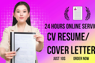 design a professional student cv resume template for job and admission