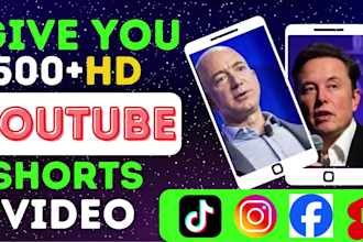 create 500 youtube shorts video, viral short videos, ai motivational shorts