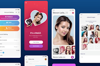 design mobile app UI UX for ios, android and figma app