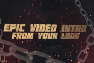make an epic 3d video intro for youtube, twitch