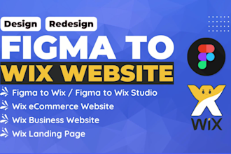 design or redesign figma to wix website or figma to wix studio website