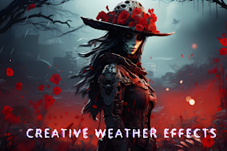 add realistic rain, mist effect to still images and videos