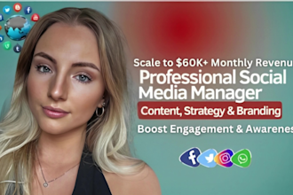 be your social media marketing manager and instagram content creator
