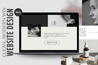 design, redesign or develop a custom wix website or ecommerce landing page