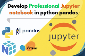 do python pandas tasks professionally in jupyter notebook