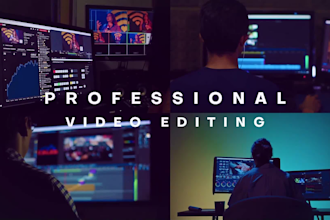 do professional video editing for all social media