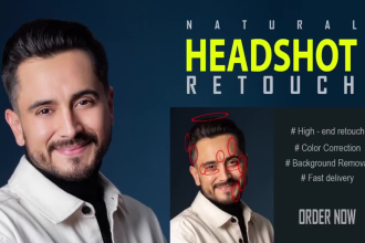 do headshot retouch and business headshot retouch portrait