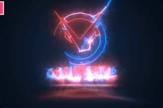 create electric and lightning logo reveal animation