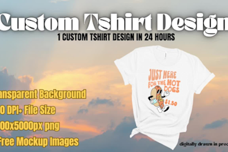 create custom tshirt design in 24 hours