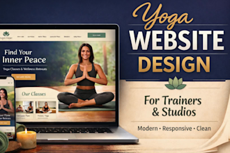 design a modern yoga website for yoga instructors