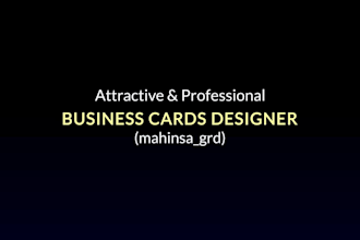 design professional and unique business cards
