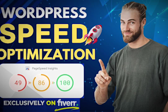 do wordpress website speed optimization, improve page speed