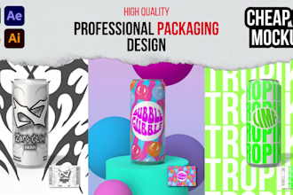 make professional drink labels free 3d mockup juice soda energy beer seltzer can