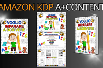 design and upload a plus content for amazon kdp, kindle
