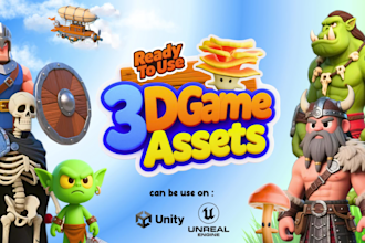 create 3d modelling of game assets for video games