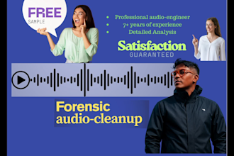 do forensic audio clean up, enhancement and restoration