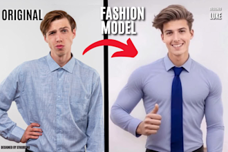 turn you into fashion model or aiinfluencer by photo edit