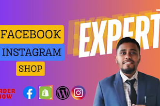fix and set up facebook shop, instagram shop with ecommerce integration