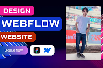 design and develop responsive webflow or framer websites