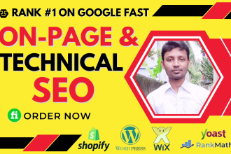 optimize website onpage technical SEO service wordpress shopify wix shopware