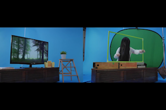 do vfx green screen remove, background remove and replacement, skin retouching
