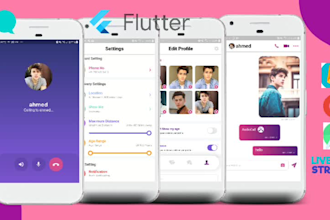 do complete flutter dating app with admin