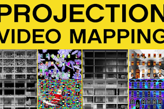 create 3d projection video mapping for show