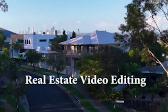 do real estate video editing, property listings and reels