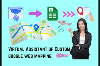 do custom web mapping using google my maps and map scraping