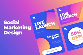 design social media marketing graphics in figma